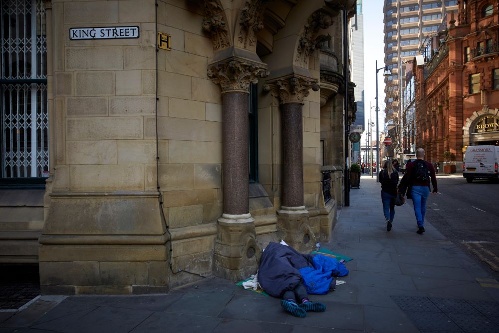 Rough sleeping in Manchester has fallen by 67 per cent over four years. (Alamy)